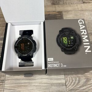 Garmin Instinct 3 45MM Rugged GPS Smartwatch AMOLED **BRAND NEW**
